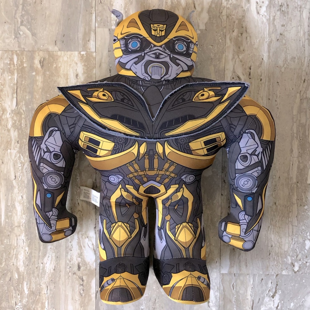 Transformers Stuffed Bumblebee Wrestling Buddy Makes Sounds. “Age of Extinction”